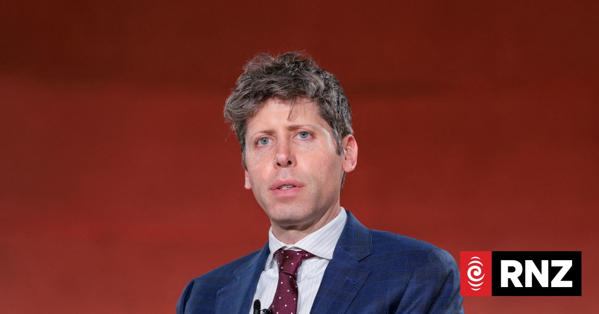 CEO of OpenAI Sam Altman speaks during the 2026 Infrastructure Summit of government officials, corporate executives and labor leaders in Washington, DC, on March 11.