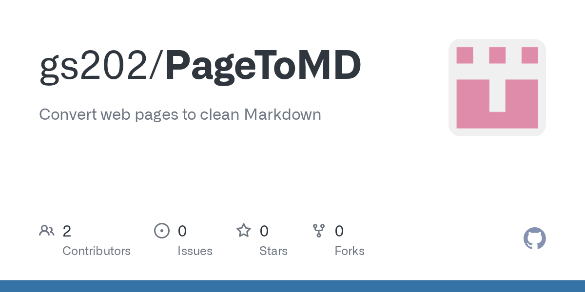 PageToMD – A CLI tool to turn web pages into clean Markdown for AI agents