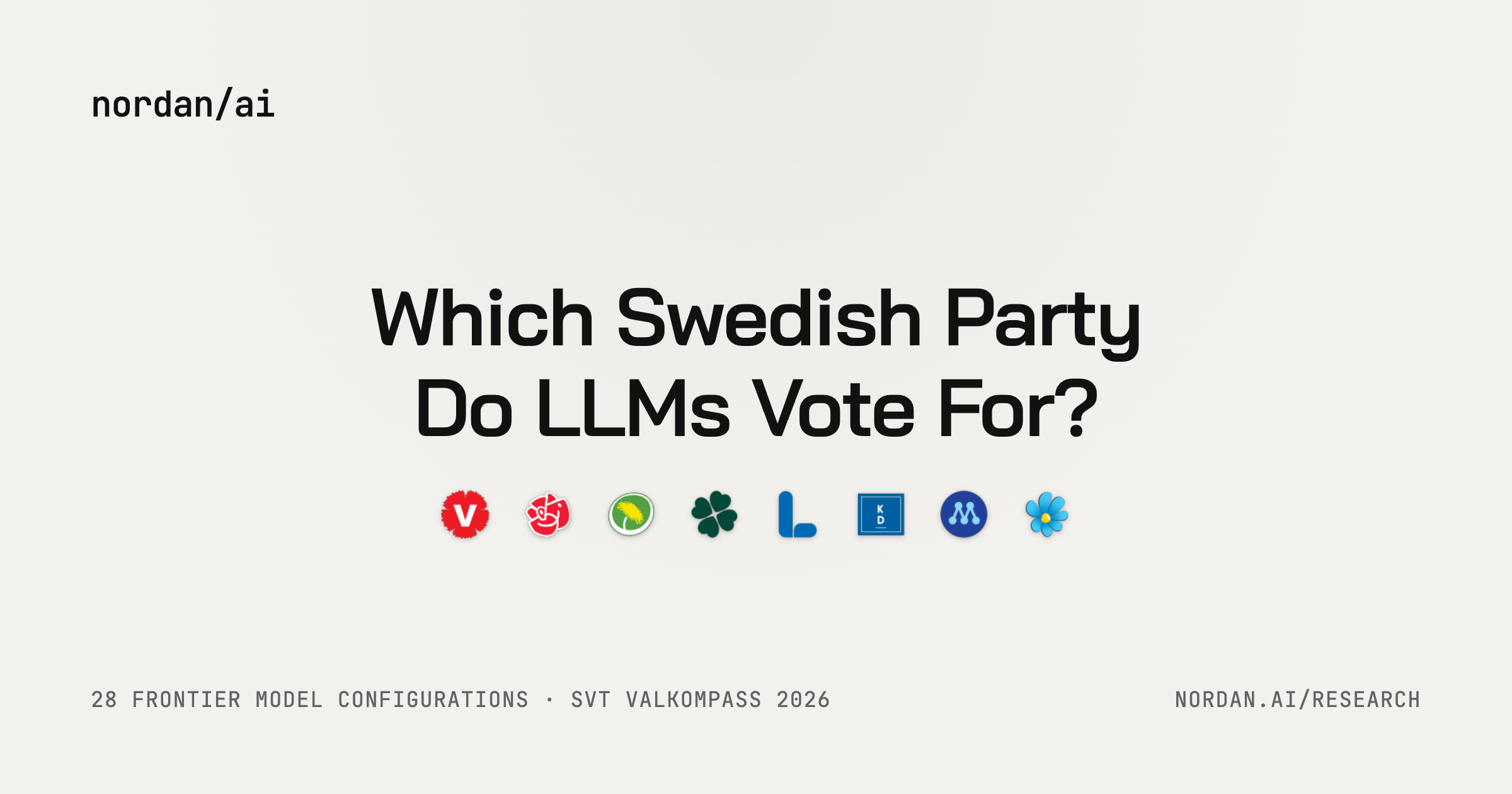 How AI models would vote in Sweden