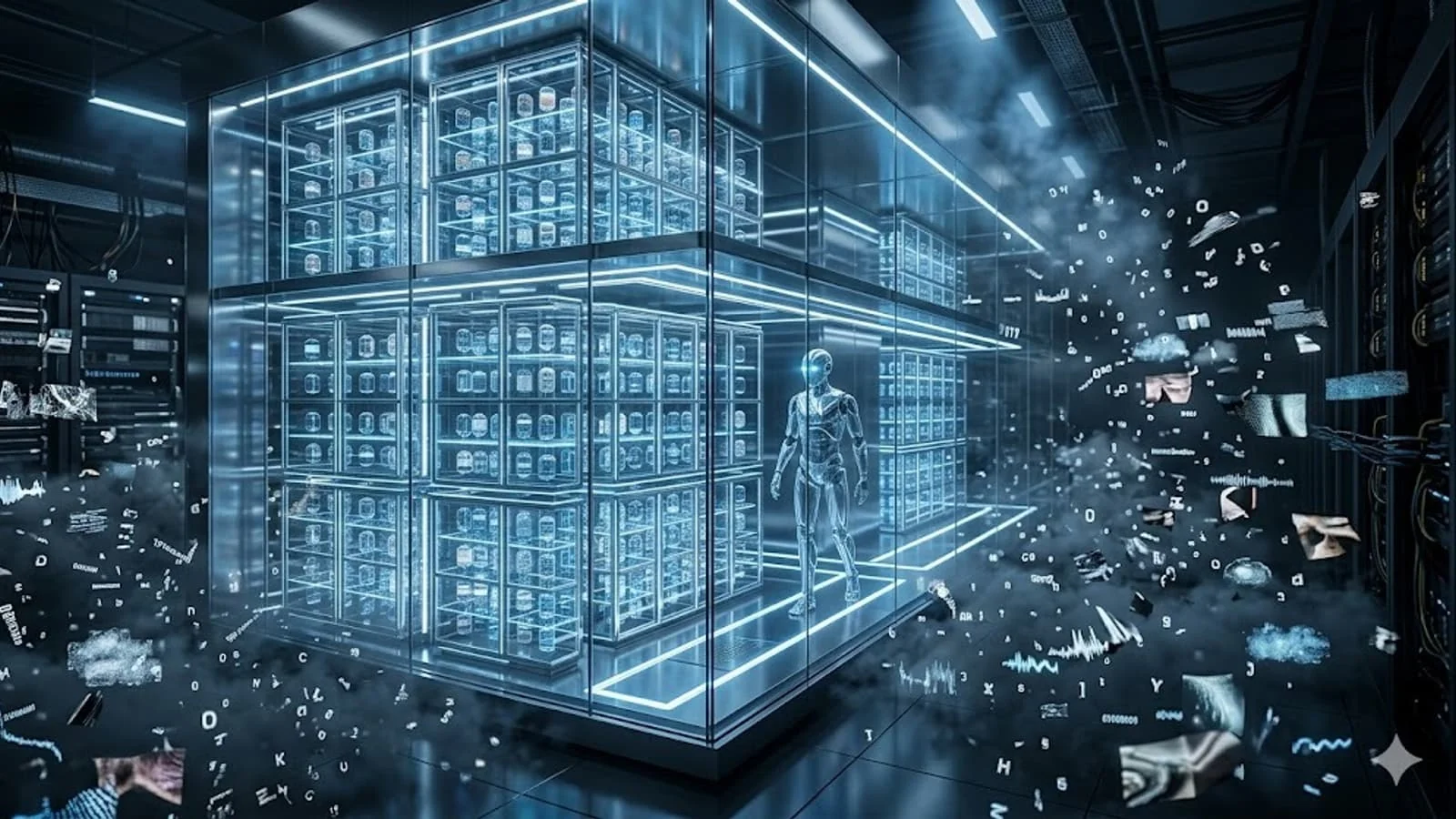 Illustration of AI memory failure
