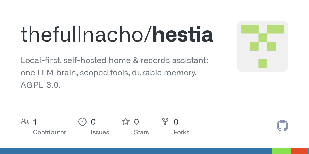 Hestia – a local-first Home Assistant that trusts timers over the LLM