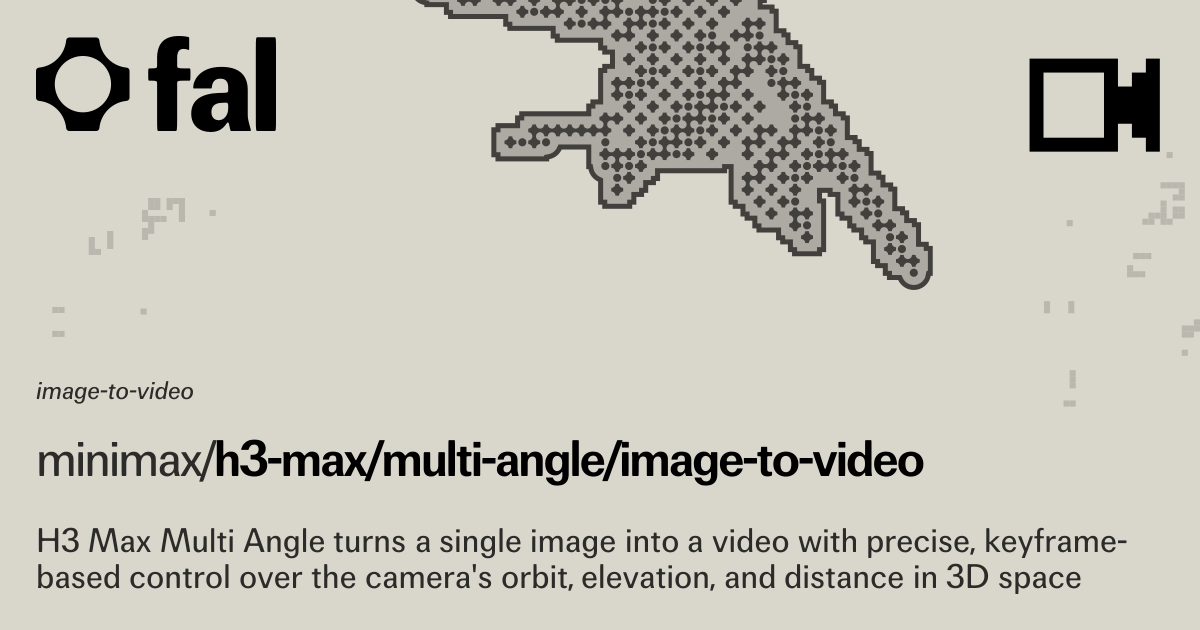 H3 Max Multi Angle (Image to Video) API on fal