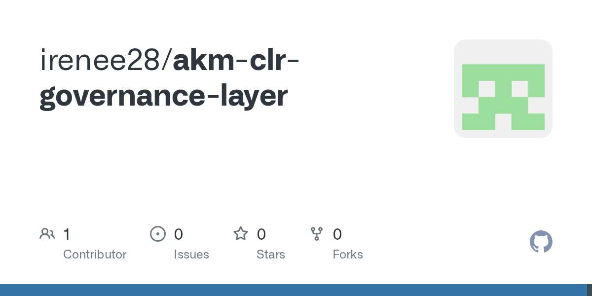 AKM-CLR – pre-inference governance for vLLM-style LLM serving