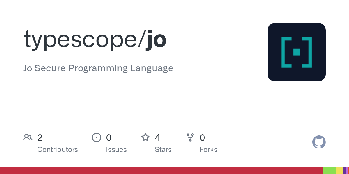 typescope/jo GitHub Repository
