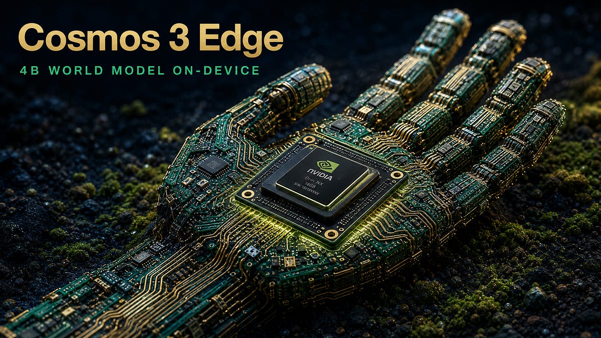 Nvidia Puts a 4B World Model on the Robot [Weekly Physical AI Roundup]