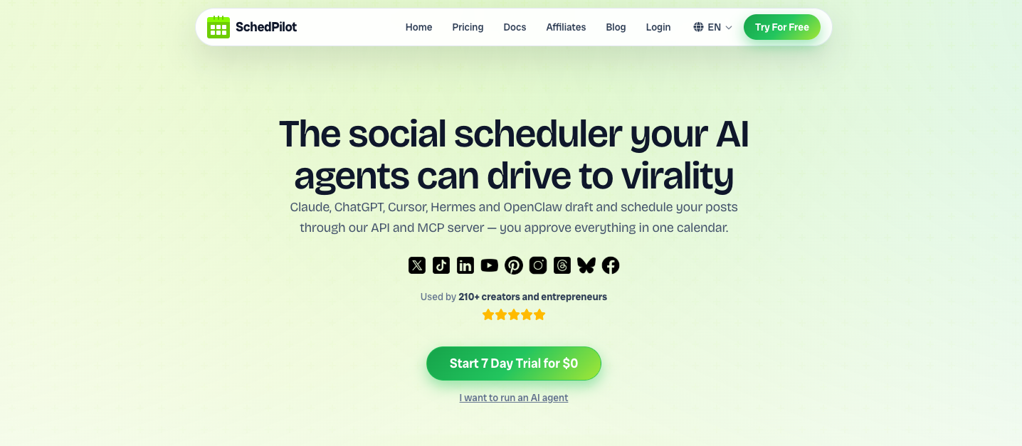 Social media management for AI Agents